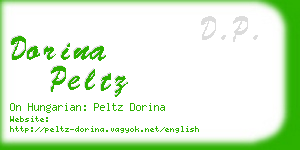 dorina peltz business card